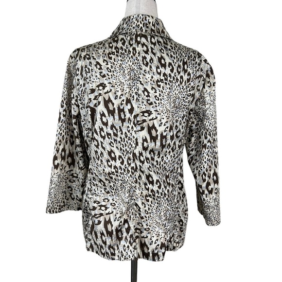 Additions by Chico’s Animal Print Light Weight Jacket - Picture 4 of 11